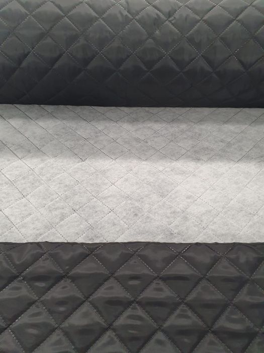 Captuseala neagra matlasata ultrasonic, model romb, latime 150 cm, Gecor [3]