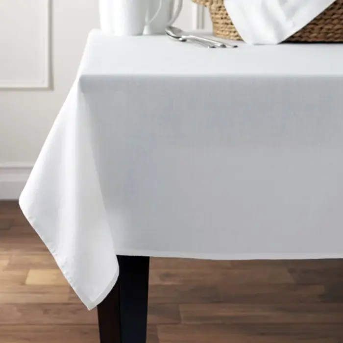 Fata de masa alba, bumbac satinat, gama Horeca, Gecor [2]