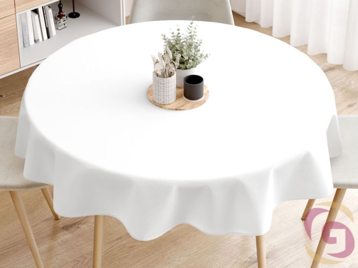 Fata de masa alba, bumbac satinat, gama Horeca, Gecor [3]