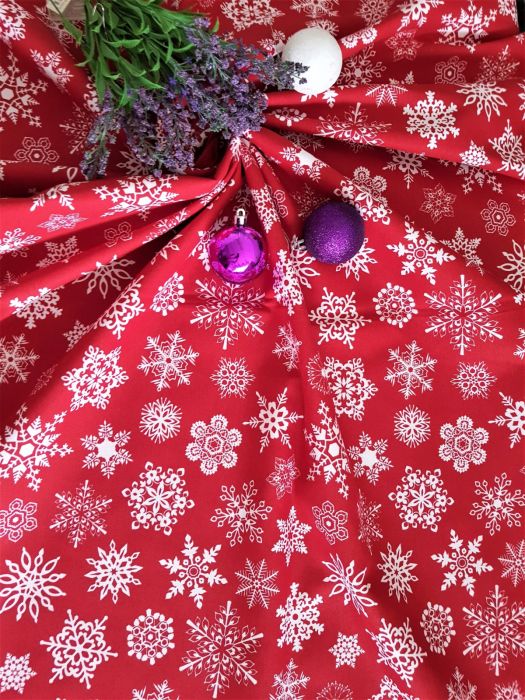 Fata de masa Craciun, 120g/mp, model White Star, Gecor [2]