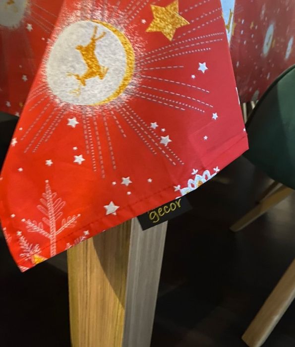 Fata de masa Craciun, Ranforce satinat,100% bumbac, 125 g/mp, model 3, Gecor [2]