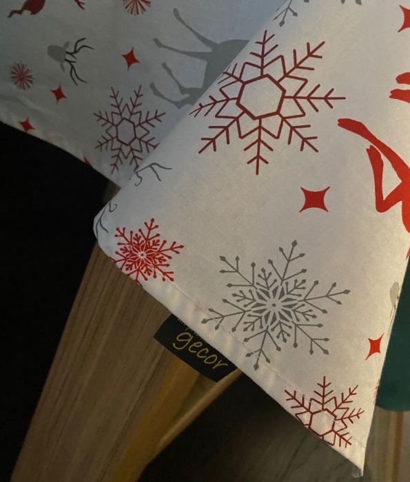 Fata de masa Craciun, Ranforce satinat,100% bumbac, 125 g/mp, model 4, Gecor [2]