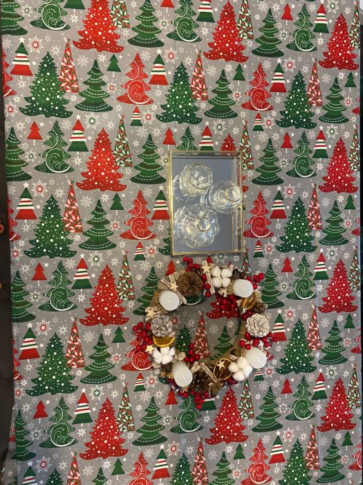 Fata de masa Craciun, Ranforce satinat,100% bumbac, 125 g/mp, model 6, Gecor [2]