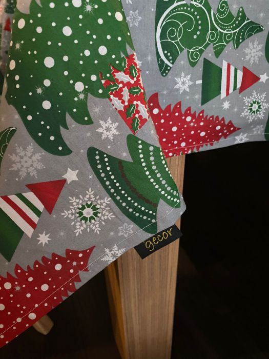 Fata de masa Craciun, Ranforce satinat,100% bumbac, 125 g/mp, model 6, Gecor [3]