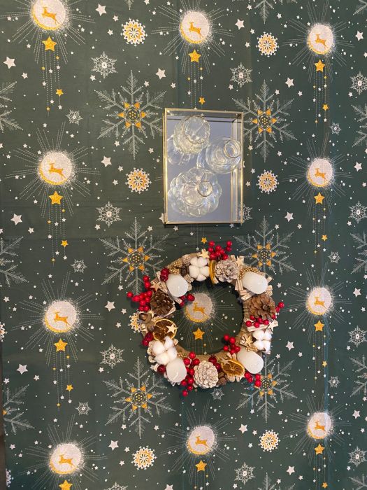 Fata de masa Craciun, Ranforce satinat,100% bumbac, 125 g/mp, model 7, Gecor [3]