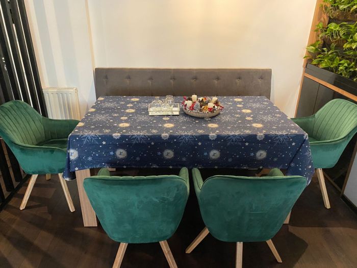 Fata de masa Craciun, Ranforce satinat,100% bumbac, 125 g/mp, model 8, Gecor [2]