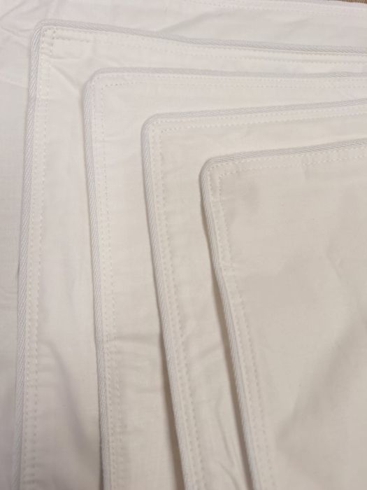 Husa perna pentru umplut, piping alb, TC 233-100% bumbac, alb, Gecor [2]