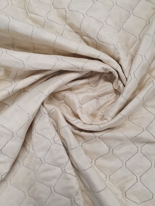 Matlaseu bicolor ultrasonic, 3 straturi, microfibra maro/crem, latime 220 cm, Gecor [2]