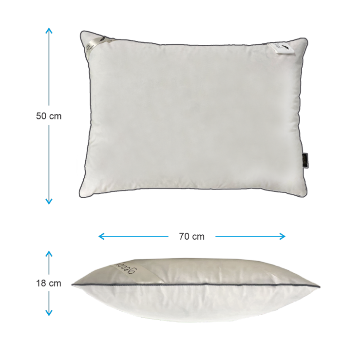 Perna cu puf si pana de gasca Silver, hotel, 50:50, Gecor [4]
