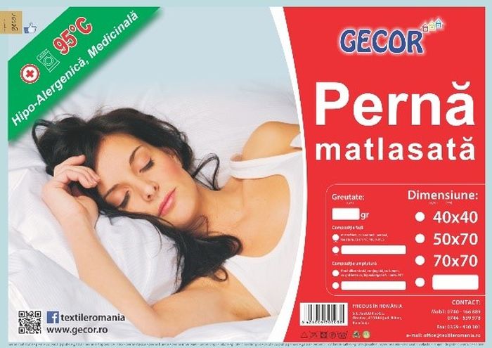 Perna matlasata hotel, hipo medicinala antialergica, Hipomed, Gecor, Alba [5]