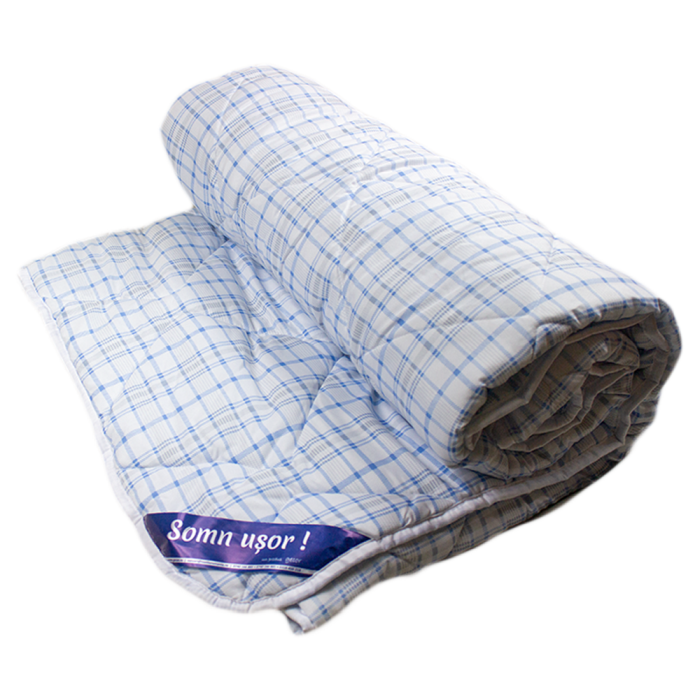 Pilota matlasata, microfibra imprimata carouri albastre, hipomedicinala, antialergica, Gecor [3]