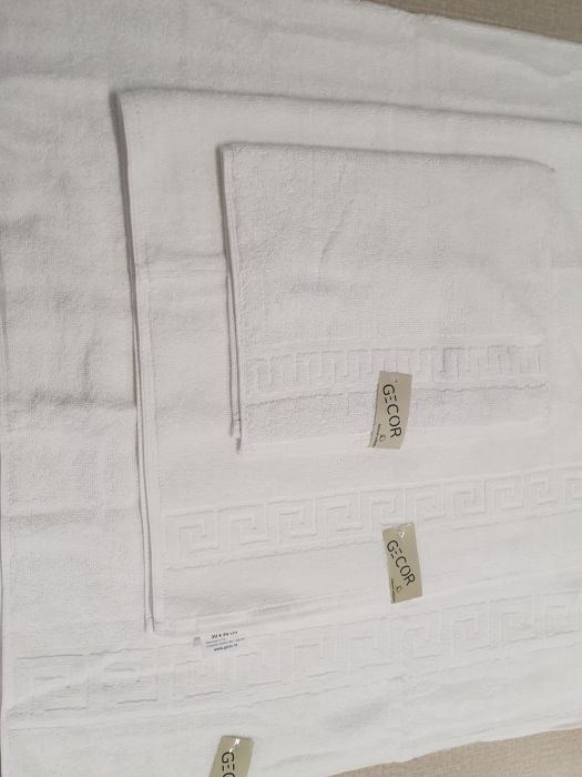 Prosop de baie model grecesc, Gecor, Alb 500 gr/mp [3]