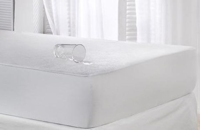 Protectie saltea impermeabila Terry, 160 gr, hotel, Gecor, Alb [2]