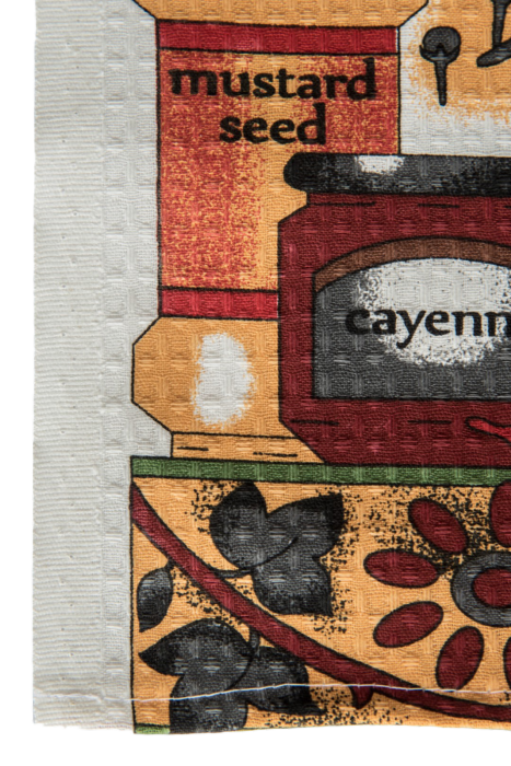 Set 3 prosoape de bucatarie imprimate, fagure, 50 x 65 cm, spices, 100 % bumbac, Gecor [2]