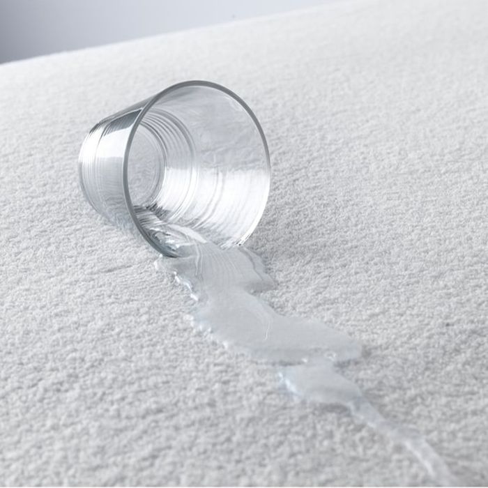 Tesatura  frotir impermeabil PU, latime 203 cm, Gecor, Alb [3]