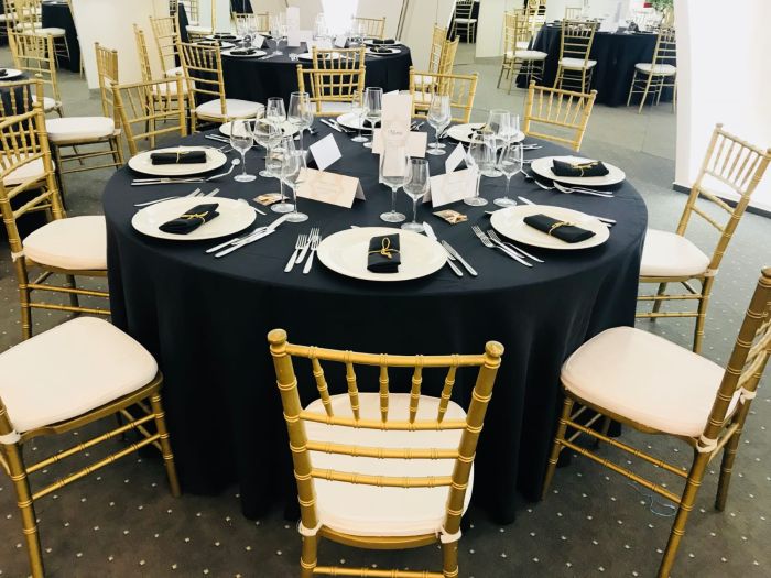 Tesatura neagra fata de masa Paris, PC 52:48, 240 gr/mp, latime 320 cm, Gecor [2]