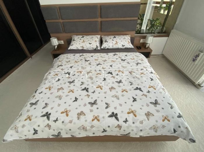 Tesatura ranforce imprimat, model fluturi, Gecor, latime 240 cm, 120 gr / mp [3]