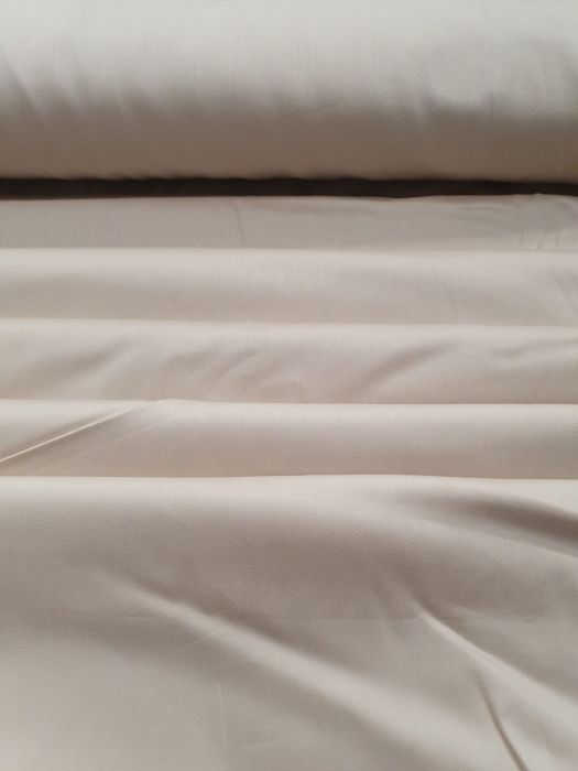 Tesatura vopsita bumbac satin, crem, 130 gr/mp, latime 240 cm, 100% bumbac, Gecor [2]