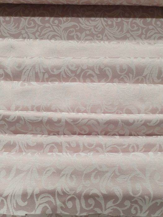 Tesatura vopsita Jaquard satin, roz pudrat, 125 gr/mp, latime 240 cm, 100% bumbac, Gecor [2]