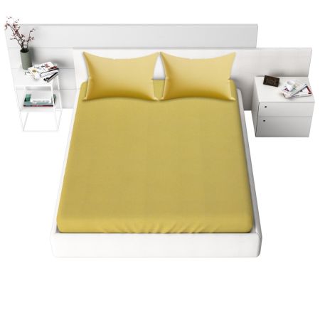 Cearceafuri cu elastic - Cearceaf cu elastic Frotir, 150gr/mp, galben, 40, 100% bumbac, Gecor