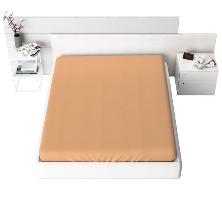 Cearceafuri cu elastic - Cearceaf cu elastic Jersey, 120 gr/mp, piersica, 8, 100% bumbac, Gecor