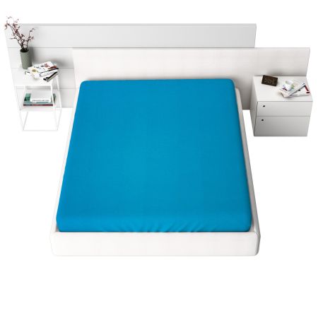 Cearceafuri cu elastic - Cearceaf cu elastic Jersey, 140gr/mp, albastru, 22, 100% bumbac, Gecor