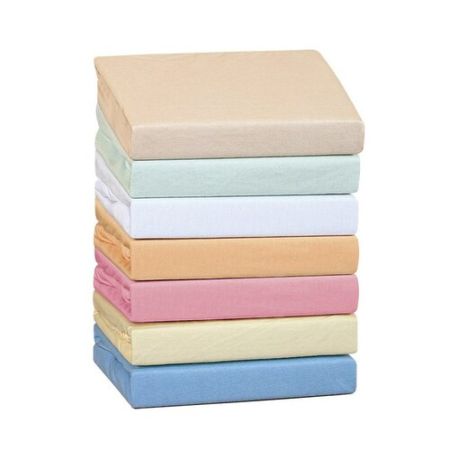 Cearceafuri cu elastic - Cearceaf cu elastic Jersey copii, 115gr/mp, galben, 40, 100% bumbac, Gecor