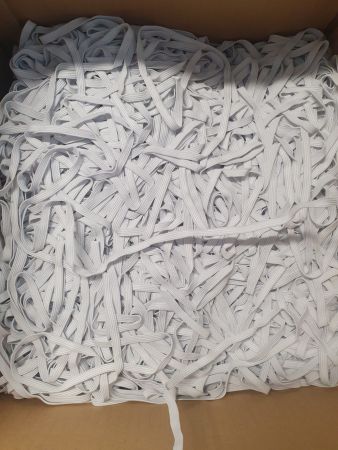 Mercerie - Elastic alb, latime 7 mm / 10 mm, Gecor