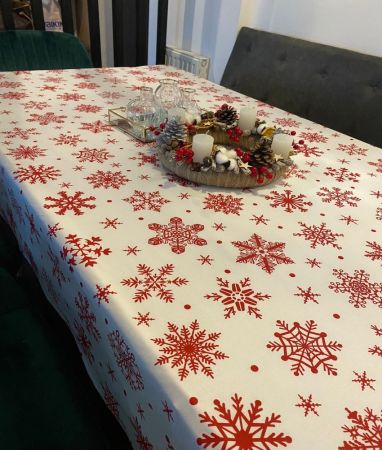 Fete de masa - Fata de masa Craciun, Ranforce satinat,100% bumbac, 125 g/mp, model 1, Gecor