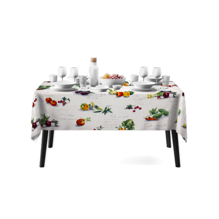 Fata de masa imprimata, model 10352-1, 100 % bumbac, Gecor