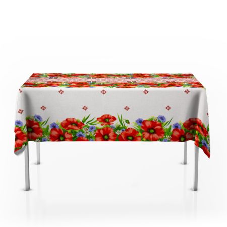 Fata de masa imprimata, model 16948-1, 100 % bumbac, Gecor