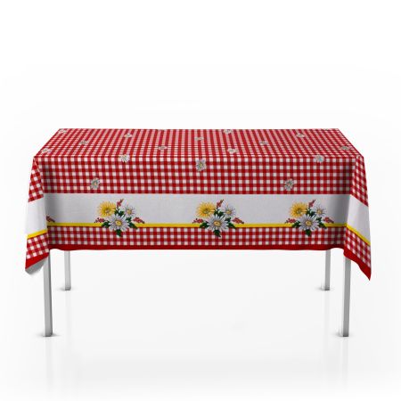 Fata de masa imprimata, model 7071-4, 100 % bumbac, Gecor