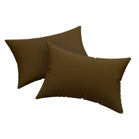 Piese lenjerii - Husa perna Jersey cu fermoar, 120 gr/mp, maro inchis, 45, 100% bumbac, Gecor