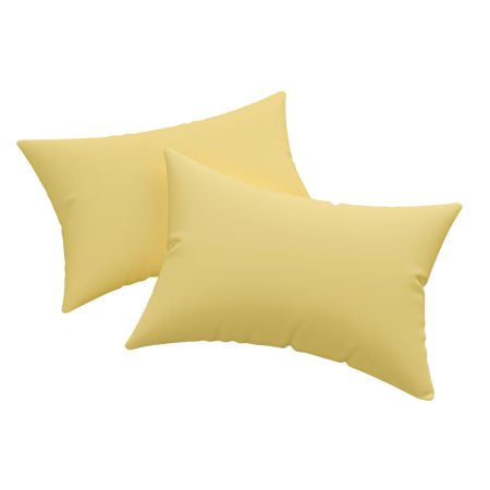 Piese lenjerii - Husa perna Jersey cu fermoar, 120gr/mp, galben, 40, 100% bumbac, Gecor