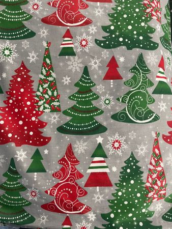 Craciun - Lenjerie de pat Craciun, Ranforce satinat, model 6,100% bumbac, 125 gr/mp, Gecor