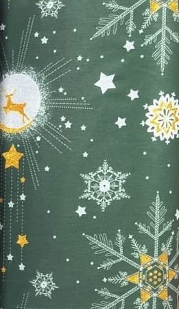 Craciun - Lenjerie de pat Craciun, Ranforce satinat, model 7,100% bumbac, 125 gr/mp, Gecor