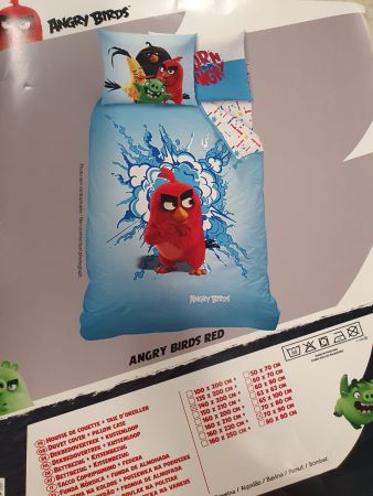 Produse copii cu licenta - Lenjerie de pat Disney,  Angry Birds Palm Beach, 100% bumbac, cod 00487495, Gecor
