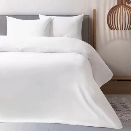Lenjerii de pat - Lenjerie de pat  sifon twill microfibra , 140 gr/mp, Gecor, Alb - Copie