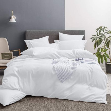 Lenjerii de pat hotel - Lenjerie de pat hotel Gecor, bumbac, percal, gama Horeca, Alb 130 gr/mp