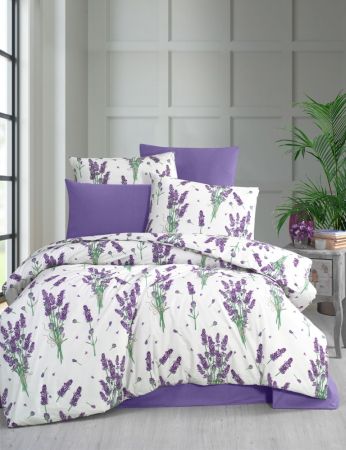 Lenjerii de pat imprimate - Lenjerie de pat imprimata, Ranforce satinat, model 15, Gecor