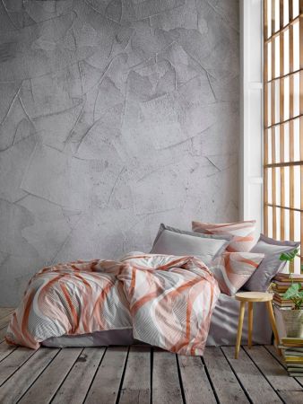 Lenjerii de pat imprimate - Lenjerie de pat imprimata, Ranforce satinat, model 17, Gecor