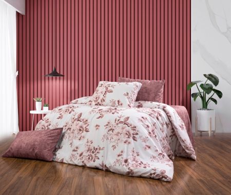 Lenjerii de pat imprimate - Lenjerie de pat imprimata, Ranforce satinat, model 20, Gecor