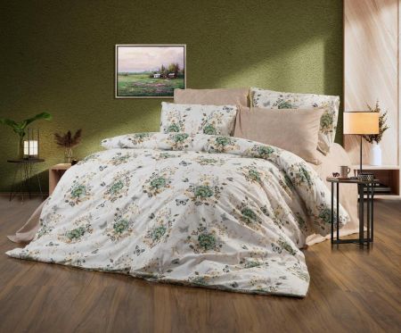 Lenjerii de pat imprimate - Lenjerie de pat imprimata, Ranforce satinat, model 22, Gecor