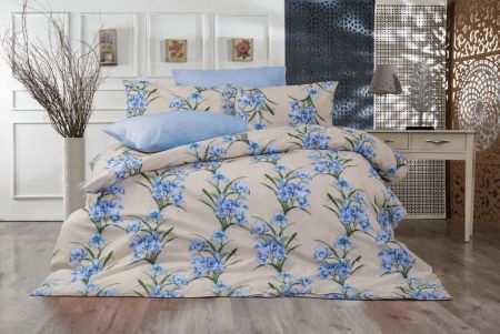 Lenjerii de pat imprimate - Lenjerie de pat imprimata, Ranforce satinat, model 6, Gecor