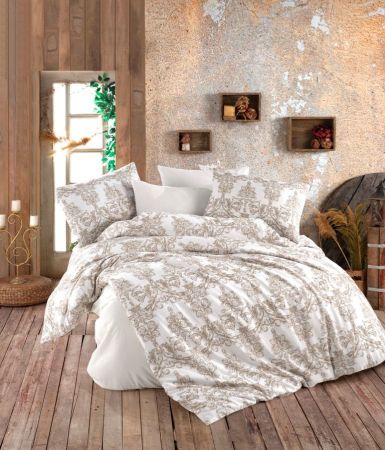 Lenjerii de pat imprimate - Lenjerie de pat imprimata, Ranforce satinat, model 8, Gecor