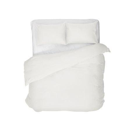 Lenjerii de pat - Lenjerie de pat jersey, cu fermoar, 120 gr/mp, ivory, 2, 100% bumbac, Gecor