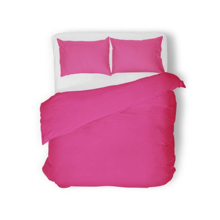 Lenjerii de pat - Lenjerie de pat jersey, cu fermoar, 140 gr/mp, roz inchis, 47, 100% bumbac, Gecor
