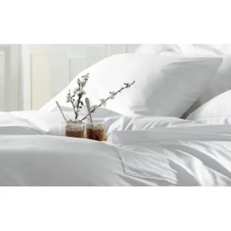 Lenjerii de pat - Lenjerie de pat percal Madrid, Gecor, Alb 120 gr/mp