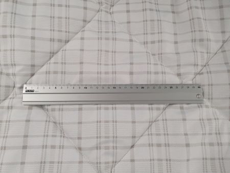 Matlaseuri - Matlaseu cu ata pentru pilote, 3 straturi, microfibra imprimata carouri crem, latime 220 cm, Gecor