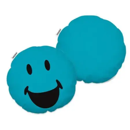 Produse copii cu licenta - Perna 3D Smiley, Disney, albastru, 36 cm, cod 00487278, Gecor